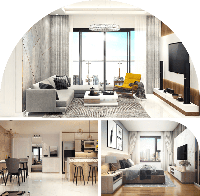 Phối cảnh nội thất căn hộ Essensia Sky